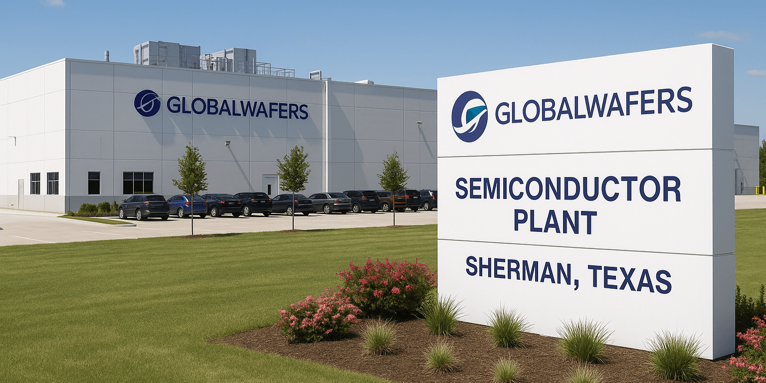 GlobalWafers Announces $5 Billion Semiconductor Plant in Sherman, Texas, Boosting Local Economy and Tech Industry